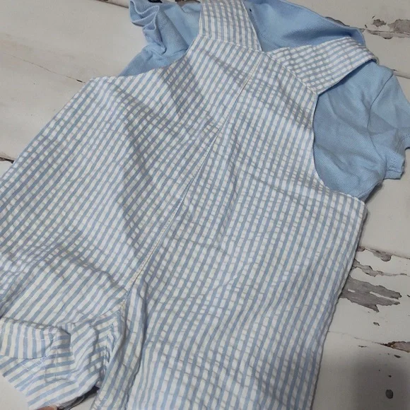 Little me sailor romper set size 9m - Picture 5 of 5